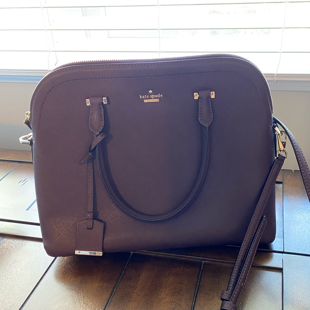 Kate Spade dark purple satchel
